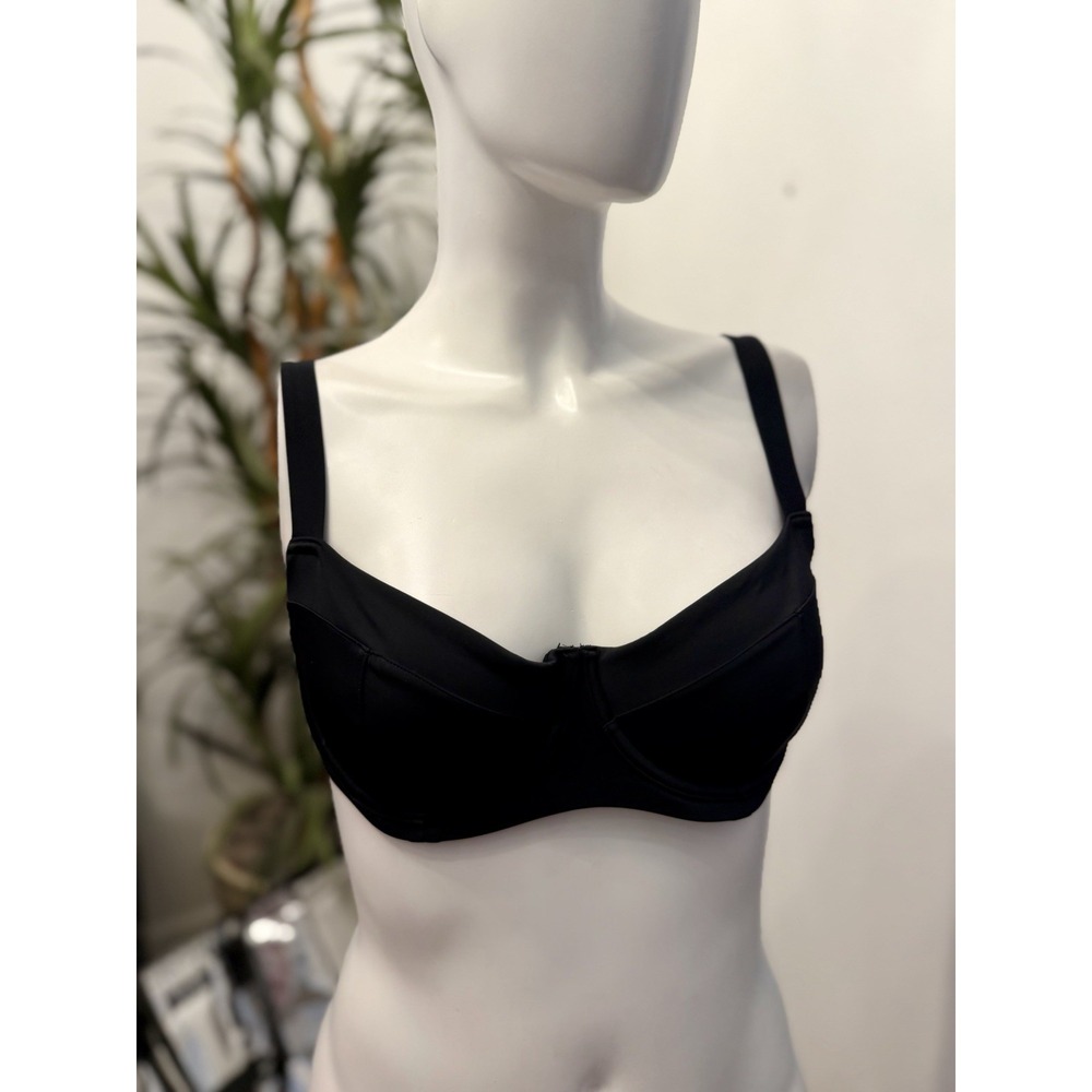 Victorias Secret Wicked Sling Underwire Swim Bikini Top 34DD Black Bra Sizing - Picture 2 of 11